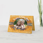 Mam Birthday Abstract Sunset 0612 Kaart (Voorkant)