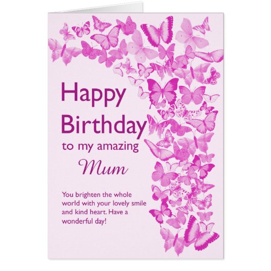 Mam Birthday Butterflies (Voorkant)