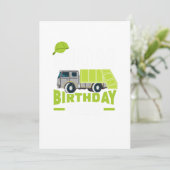 Mam Birthday Crew Garbage Truck Kaart (Staand voorkant)