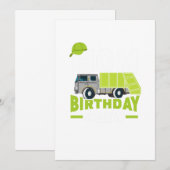 Mam Birthday Crew Garbage Truck Kaart (Voorkant / Achterkant)