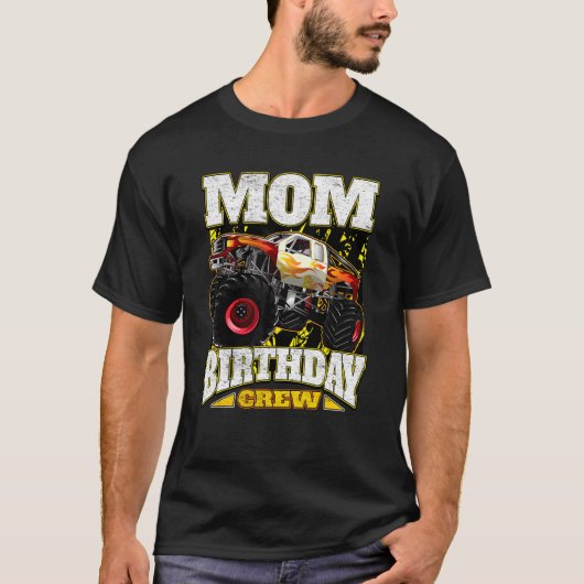 Mam Birthday Crew Monster Truck T-shirt (Voorkant)