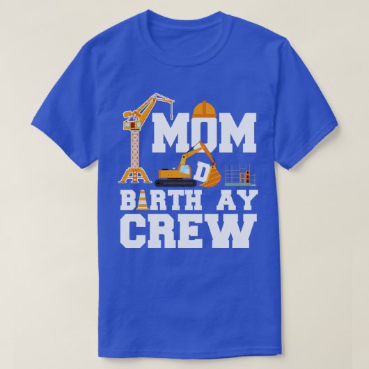 Mam Birthday Crew T-shirt (Design voorkant)