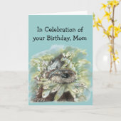 Mam Birthday Humor Cute Waterverf Otter Art Kaart (Gele Bloem)