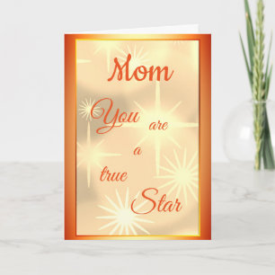 Mam Birthday luxe modern design Kaart