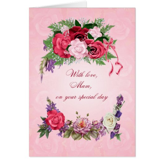 Mam Birthday Prachtige Rozen (Voorkant)