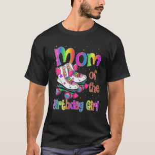 Mam Birthday Rolling Schaats Birthday Family Party T-shirt