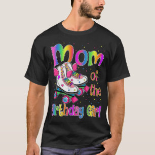 Mam Birthday Rolling Schaats Birthday Family Party T-shirt