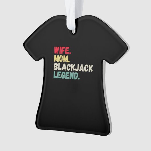 Mam blackjack legendekkaarten 21 retro  O Ornament (voorkant)