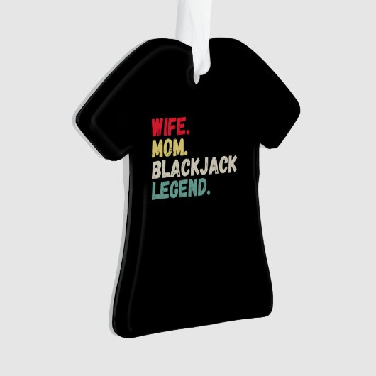 Mam blackjack legendekkaarten 21 retro  O Ornament (voorkant)