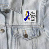 Mam - bladerkankerlint vierkante button 5,1 cm (In situ)