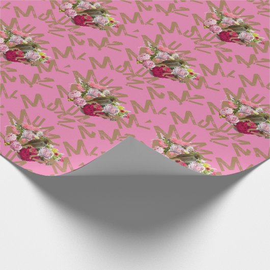 Mam! Bloemen Cadeaupapier (Hoek)