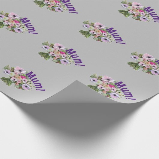 Mam! Bloemen Cadeaupapier (Hoek)