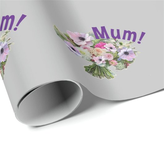 Mam! Bloemen Cadeaupapier (Rol Hoek)