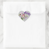 Mam! Bloemen Hart Sticker (Tas)