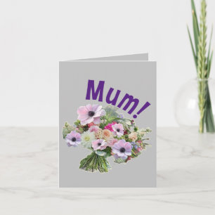 Mam! Bloemen Kaart