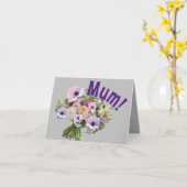 Mam! Bloemen Kaart (Gele Bloem)