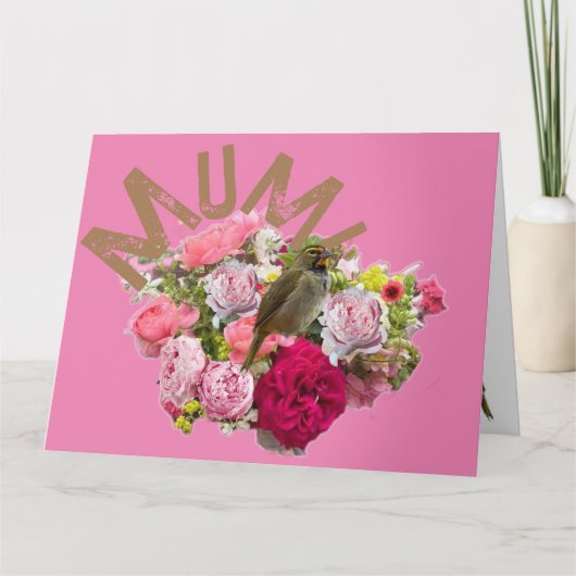 Mam! Bloemen Kaart (Voorkant)