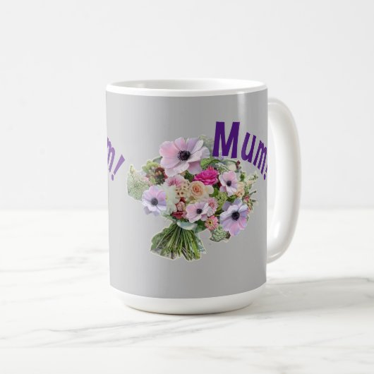 Mam! Bloemen Koffiemok (Voorkant rechts)