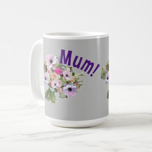 Mam! Bloemen Koffiemok (Voorkant links)