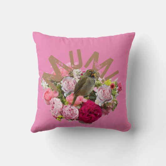 Mam! Bloemen Kussen (Achterkant)