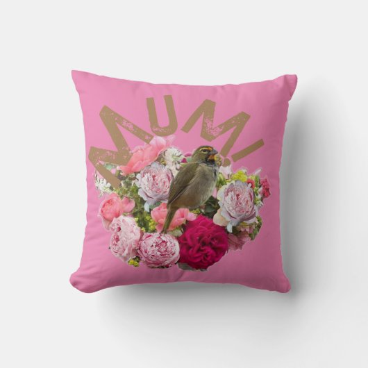 Mam! Bloemen Kussen (Voorkant)