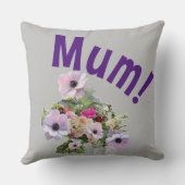 Mam! Bloemen Kussen (Achterkant)