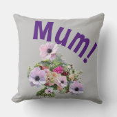 Mam! Bloemen Kussen (Voorkant)