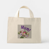 Mam! Bloemen Mini Tote Bag (Achterkant)