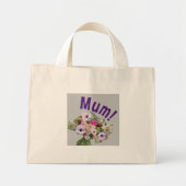 Mam! Bloemen Mini Tote Bag (Voorkant)