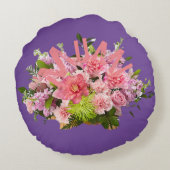 Mam! Bloemen Rond Kussen (Achterkant)