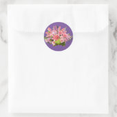 Mam! Bloemen Ronde Sticker (Tas)