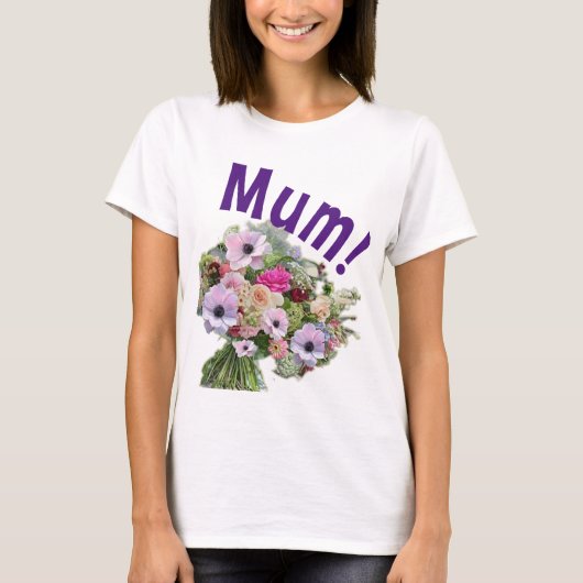 Mam! Bloemen T-shirt (Voorkant)