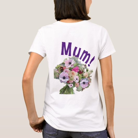 Mam! Bloemen T-shirt (Achterkant)