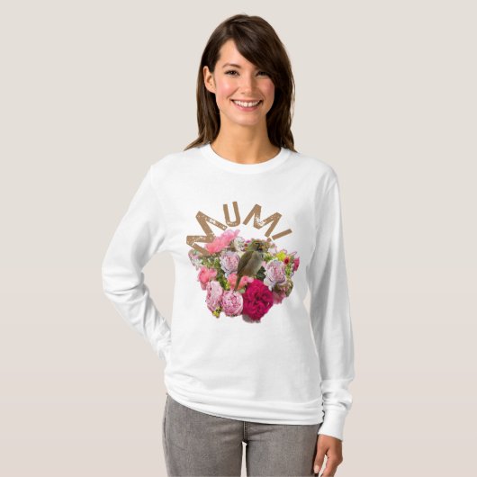 Mam! Bloemen T-shirt (Voorkant volledig)