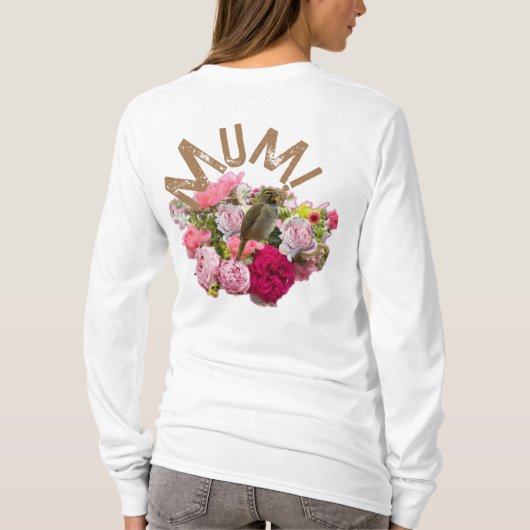 Mam! Bloemen T-shirt (Achterkant)
