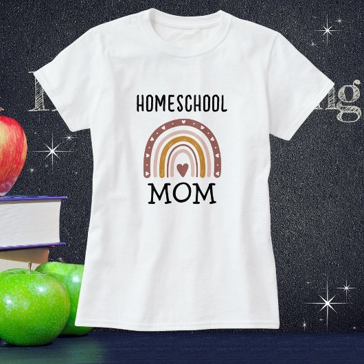 mam | BOHO "Homeschool" Mam Moederdag T-shirt