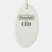 Mam Boss Cadeauverblijf thuis Mam Husehold CEO Cad Keramisch Ornament (Rechts)