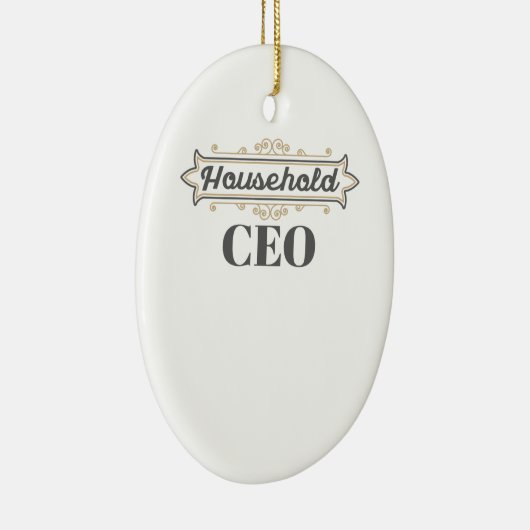 Mam Boss Cadeauverblijf thuis Mam Husehold CEO Cad Keramisch Ornament (Rechts)