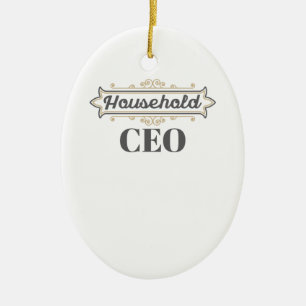 Mam Boss Cadeauverblijf thuis Mam Husehold CEO Cad Keramisch Ornament