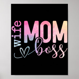 Mam Boss Funny Moederdag Poster