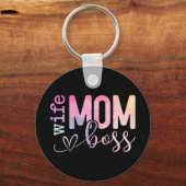 Mam Boss Funny Moederdag Sleutelhanger (Voorkant)