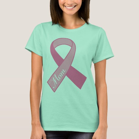 Mam Breast Cancer Roze Ribbon Gift T-shirt (Voorkant)