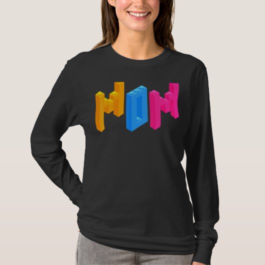 Mam Brick Builder Blokkeert Master Builder T-shirt (Voorkant)