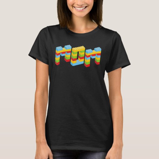Mam Brick Builder Blokkeert Master Builder T-shirt (Voorkant)