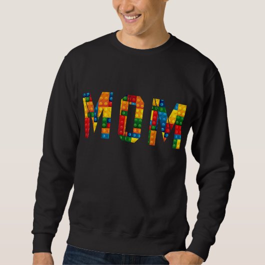 Mam Brick Builder Funny Blocks Master Builder Trui (Voorkant)