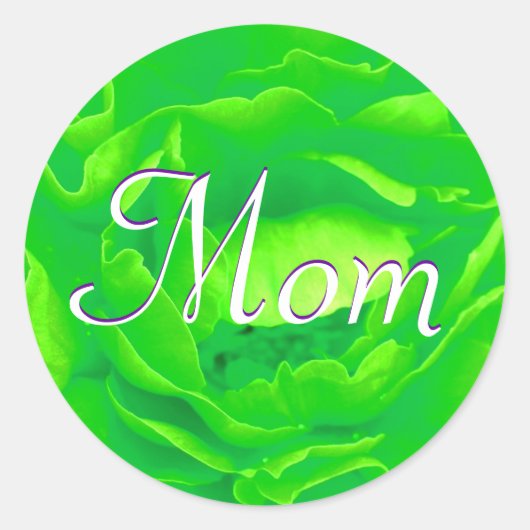 Mam Bright Green Roos Sticker (Voorkant)