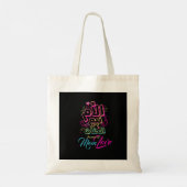 MAM bron van Liefde Arabische graffiti zwarte Canv Tote Bag (Achterkant)