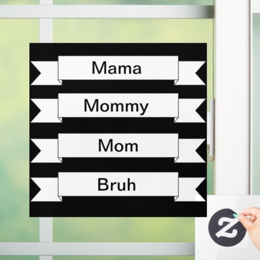 Mam Bruh Window Decal (Huis)