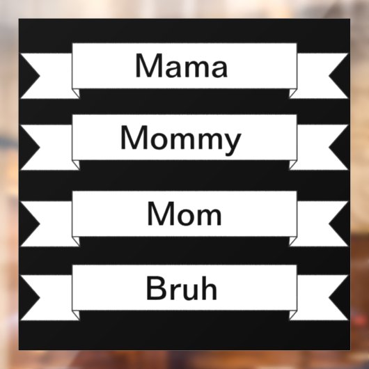 Mam Bruh Window Decal (Vel 2)