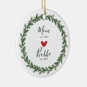 mam | Bubbe Year Est. Keramisch siermiddel Keramisch Ornament (Rechts)